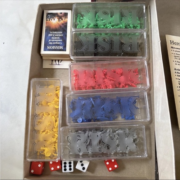 Vintage RISK Board Game by Parker Brothers - The World Conquest Game -1993 - Picture 7 of 9